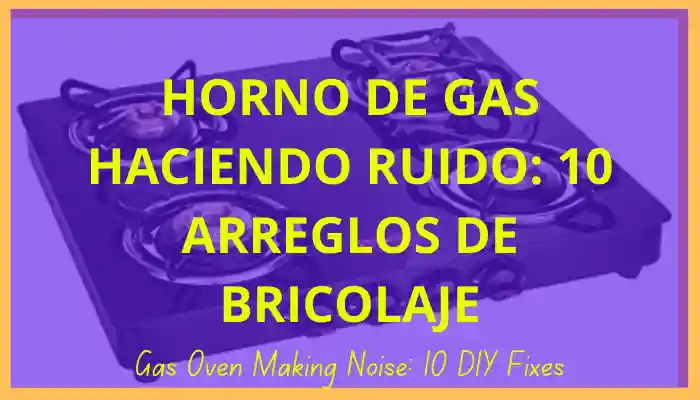 Horno De Gas Haciendo Ruido