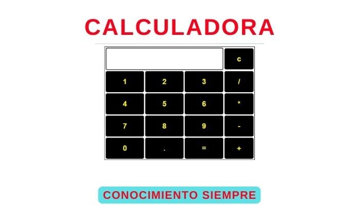 Ejemplo de una calculadora básica