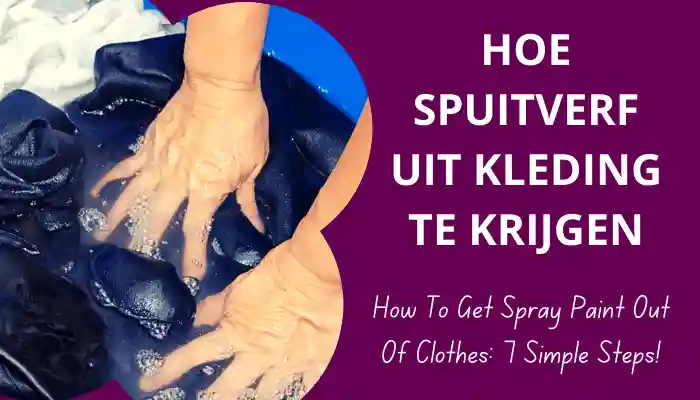 Hoe spuitverf uit kleding te krijgen