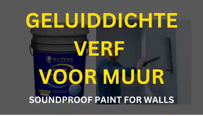 Geluiddichte verf voor muur